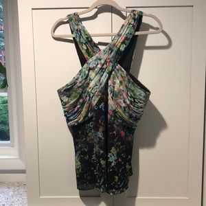 Elegant Shoshanna size 12 sleeveless empire blouse.